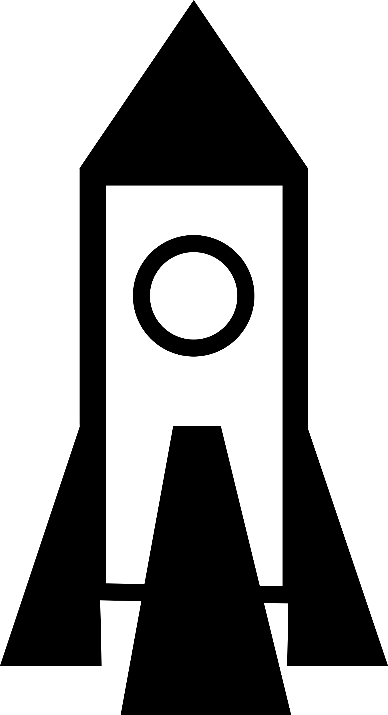 Rocket Space Ship Outline Icon Svg Set Free Vectors